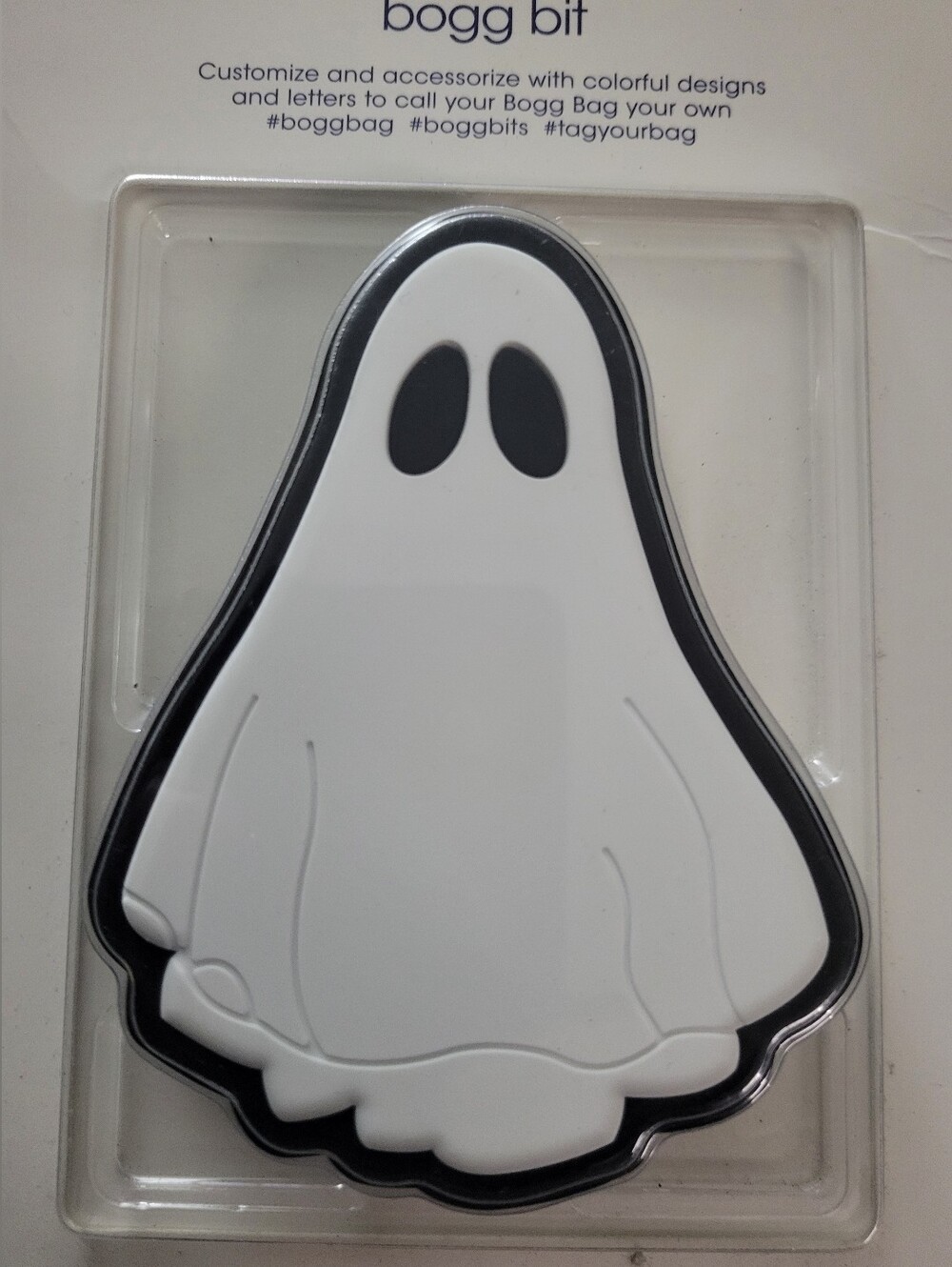 Bogg Bit Halloween Ghost Installation. White/Black